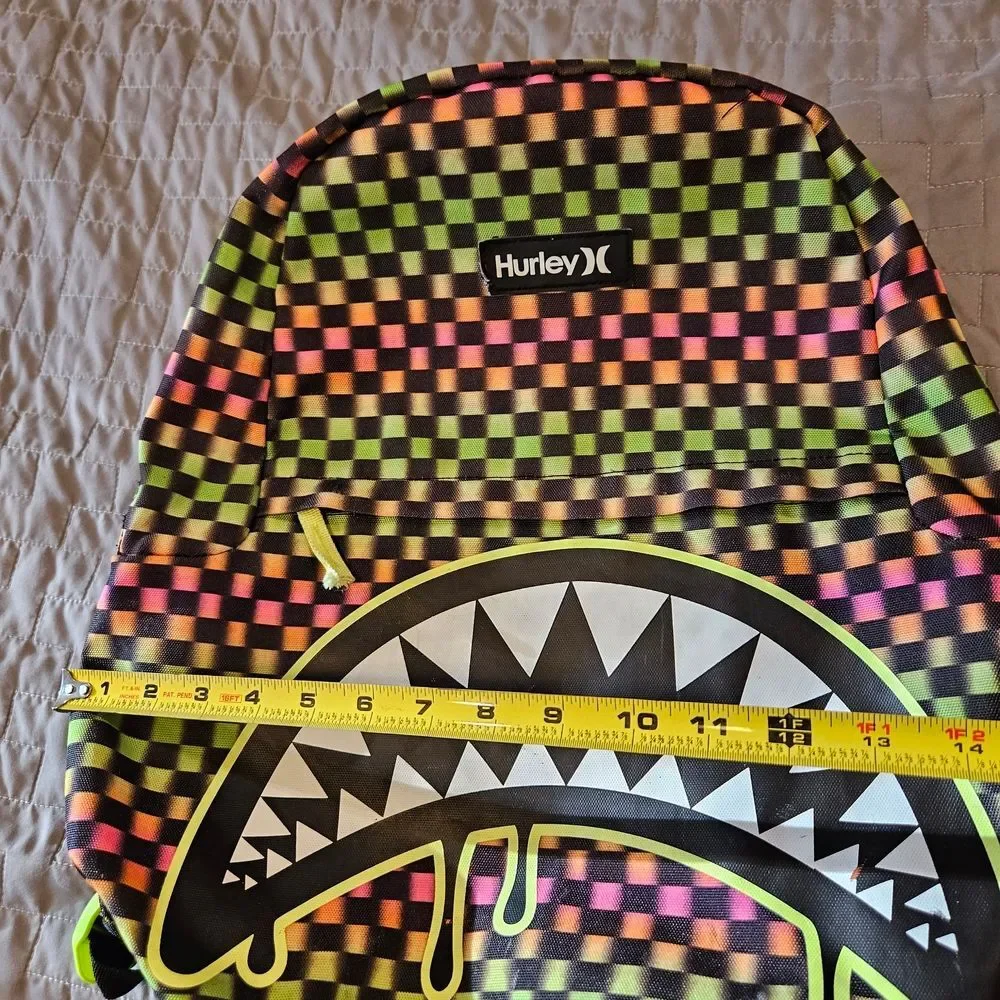 Hurley Neon Checkered Backpack